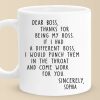 Thanks For Being My Boss - Coworker Personalized Custom Mug - Christmas Gift For Coworkers, Work Friends, Colleagues Thanks For Being My Boss - Coworker Personalized Custom Mug - Christmas Gift For Coworkers, Work Friends, Colleagues