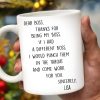 Thanks For Being My Boss Appreciation Coffee Mug - Personalized Custom Coffee Mug - COL028_MG Thanks For Being My Boss Appreciation Coffee Mug - Personalized Custom Coffee Mug - COL028_MG