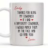 Thanks For Being My Coworker, Fun Coworker Appreciation - Personalized Custom Coffee Mug - COL126_MG Thanks For Being My Coworker, Fun Coworker Appreciation - Personalized Custom Coffee Mug - COL126_MG