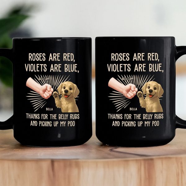 Thanks For Belly Rubs - Personalized Mug Thanks For Belly Rubs - Personalized Mug