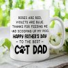 Thanks For Feeding Me And Scooping Up My Poo - Gift for Dad, Funny Personalized Cat Mug