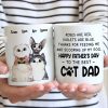 Thanks For Feeding Me And Scooping Up My Poo - Gift for Dad, Funny Personalized Cat Mug
