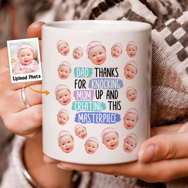 Thanks For Knocking Mum Up - Personalized Photo Mug Thanks For Knocking Mum Up - Personalized Photo Mug
