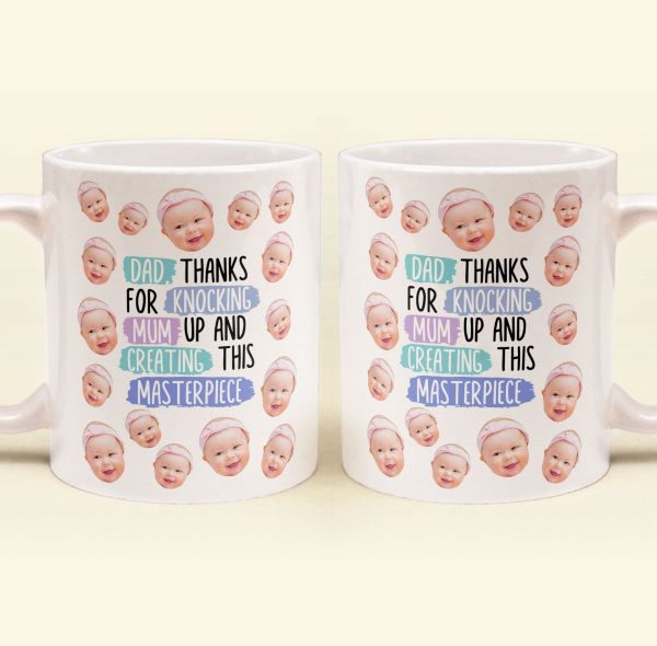 Thanks For Knocking Mum Up - Personalized Photo Mug Thanks For Knocking Mum Up - Personalized Photo Mug