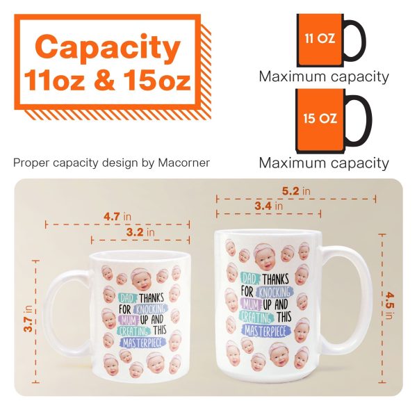 Thanks For Knocking Mum Up - Personalized Photo Mug Thanks For Knocking Mum Up - Personalized Photo Mug