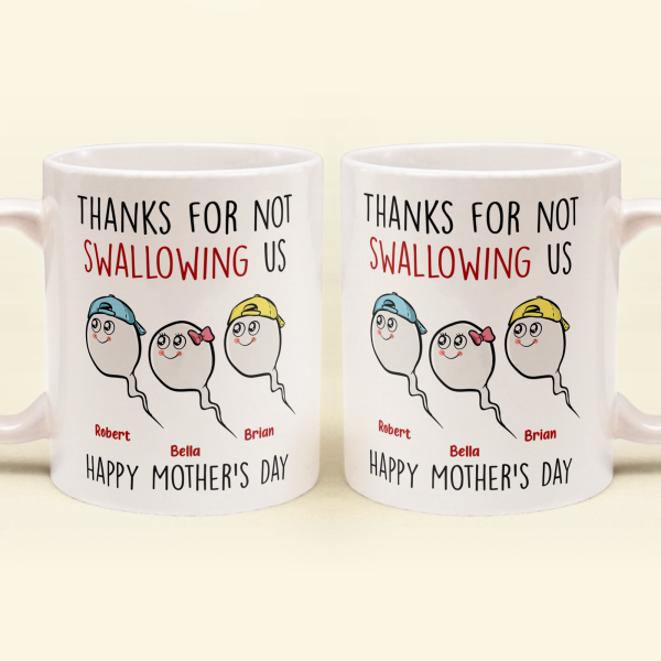 Thanks For Not Swallowing Us - Personalized Mug Thanks For Not Swallowing Us - Personalized Mug