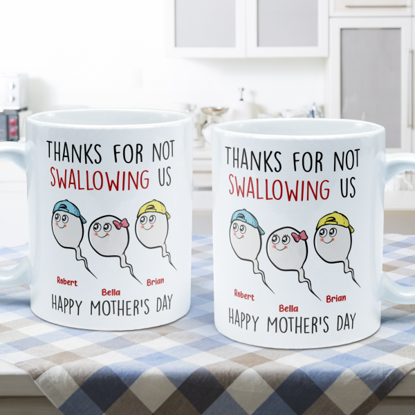 Thanks For Not Swallowing Us - Personalized Mug Thanks For Not Swallowing Us - Personalized Mug