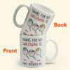 Thanks For Not Swallowing Us - Personalized Mug Thanks For Not Swallowing Us - Personalized Mug