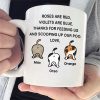 Thanks For Scooping Up Our Poo - Funny Personalized Cat Mug Thanks For Scooping Up Our Poo - Funny Personalized Cat Mug