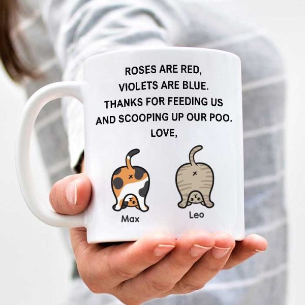 Thanks For Scooping Up Our Poo - Funny Personalized Cat Mug Thanks For Scooping Up Our Poo - Funny Personalized Cat Mug