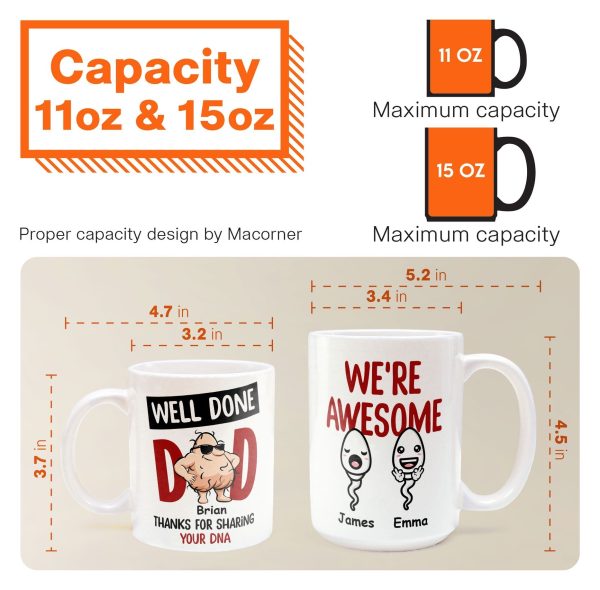 Thanks For Sharing Your DNA - Personalized Mug Thanks For Sharing Your DNA - Personalized Mug