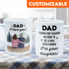 Thanks For Teaching Me How To Be A Man - Personalized Mug - Birthday Father's Day Gift For Dad, Step Dad - Gift From Daughters Thanks For Teaching Me How To Be A Man - Personalized Mug - Birthday Father's Day Gift For Dad, Step Dad - Gift From Daughters