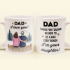 Thanks For Teaching Me How To Be A Man - Personalized Mug - Birthday Father's Day Gift For Dad, Step Dad - Gift From Daughters Thanks For Teaching Me How To Be A Man - Personalized Mug - Birthday Father's Day Gift For Dad, Step Dad - Gift From Daughters