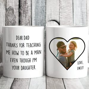 Thanks for Teaching Me How To Be A Man Family Coffee Mug