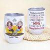 Thanks For Teaching Me Kindness, Gift For Mom, Personalized Wine Tumbler, Mother's Day Gift