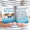 Thanks For The Laughter Best Friends BFF Bestie - Personalized Custom White Edge-to-Edge Mug
