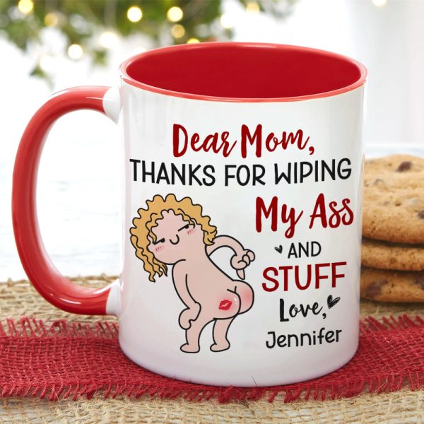 Thanks For Wiping, Dear Mom Mug, Personalized Coffee Mug, Funny Gift For Mother's Day Thanks For Wiping, Dear Mom Mug, Personalized Coffee Mug, Funny Gift For Mother's Day