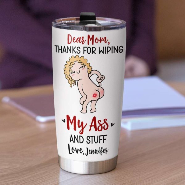 Thanks For Wiping, Dear Mom Mug, Personalized Coffee Mug, Funny Gift For Mother's Day Thanks For Wiping, Dear Mom Mug, Personalized Coffee Mug, Funny Gift For Mother's Day