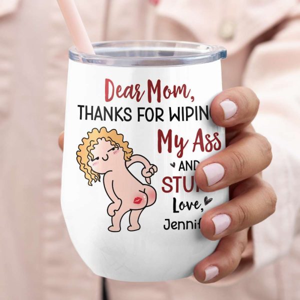 Thanks For Wiping, Dear Mom Mug, Personalized Coffee Mug, Funny Gift For Mother's Day Thanks For Wiping, Dear Mom Mug, Personalized Coffee Mug, Funny Gift For Mother's Day