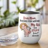 Thanks For Wiping, Dear Mom Mug, Personalized Coffee Mug, Funny Gift For Mother's Day Thanks For Wiping, Dear Mom Mug, Personalized Coffee Mug, Funny Gift For Mother's Day