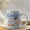 Thanks For Wiping My Bum Personalized Coffee Mug, Funny Gift For Father's Day Thanks For Wiping My Bum Personalized Coffee Mug, Funny Gift For Father's Day