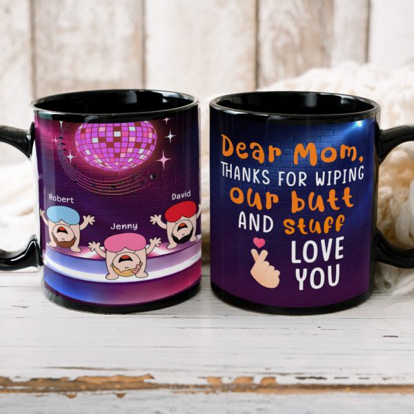 Thanks For Wipping Our Butt And Stuff Personalized Funny Kids Coffee Mug Gift For Mom Thanks For Wipping Our Butt And Stuff Personalized Funny Kids Coffee Mug Gift For Mom