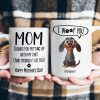 Thanks Mom For Putting Up With My Sh*t New Version - Personalized Mug