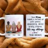 Thanks Mom, Gift For Mommy White Mug Thanks Mom, Gift For Mommy White Mug