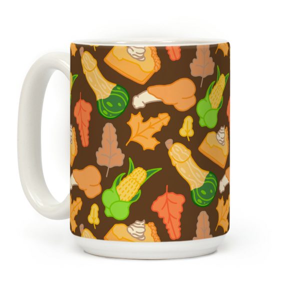 Thanksgiving Peens Pattern Coffee Mug Thanksgiving Peens Pattern Coffee Mug