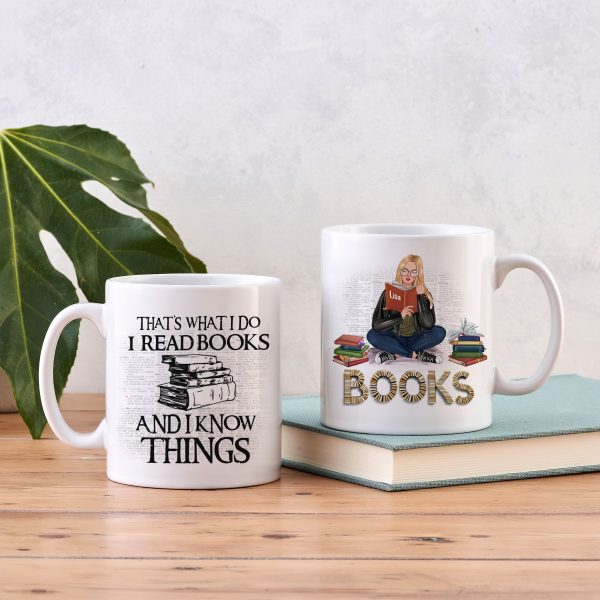 That's What I Do I Read Books Personalized Book Mug Gift For Book Lovers