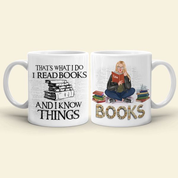 That's What I Do I Read Books Personalized Book Mug Gift For Book Lovers