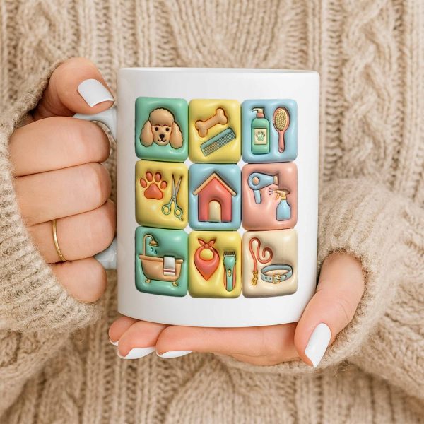 The Best Big Groomer Mug With Dog Icons - Personalized Custom Coffee Mug - JBS069_MG The Best Big Groomer Mug With Dog Icons - Personalized Custom Coffee Mug - JBS069_MG