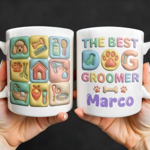 The Best Big Groomer Mug With Dog Icons - Personalized Custom Coffee Mug - JBS069_MG
