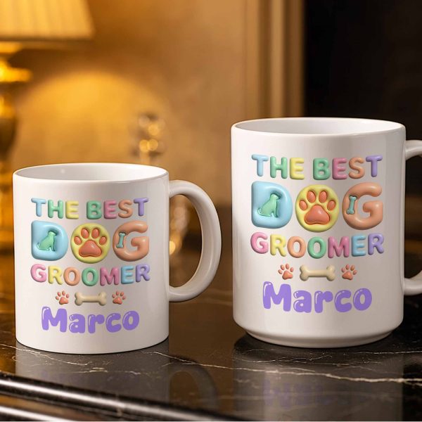 The Best Big Groomer Mug With Dog Icons - Personalized Custom Coffee Mug - JBS069_MG The Best Big Groomer Mug With Dog Icons - Personalized Custom Coffee Mug - JBS069_MG
