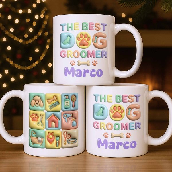 The Best Big Groomer Mug With Dog Icons - Personalized Custom Coffee Mug - JBS069_MG The Best Big Groomer Mug With Dog Icons - Personalized Custom Coffee Mug - JBS069_MG
