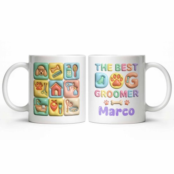 The Best Big Groomer Mug With Dog Icons - Personalized Custom Coffee Mug - JBS069_MG The Best Big Groomer Mug With Dog Icons - Personalized Custom Coffee Mug - JBS069_MG