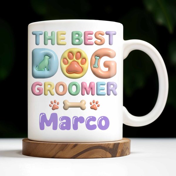 The Best Big Groomer Mug With Dog Icons - Personalized Custom Coffee Mug - JBS069_MG The Best Big Groomer Mug With Dog Icons - Personalized Custom Coffee Mug - JBS069_MG