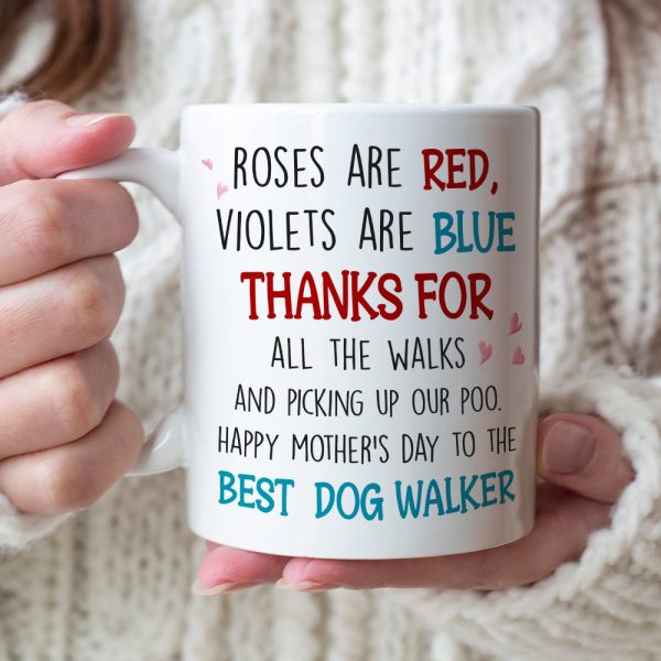 The Best Dog Walker, Dad Mom Pet Lover Personalized Coffee Mug White Mug, Gift For Dad Mom The Best Dog Walker, Dad Mom Pet Lover Personalized Coffee Mug White Mug, Gift For Dad Mom