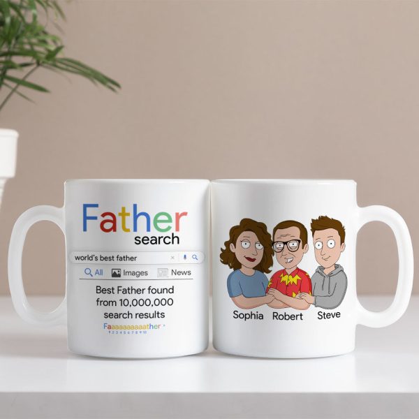 The Best Father Search Personalized Coffee Mug DR-WHM-04dnpo150523