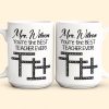 The Best Teacher Scrabble Name Affirmation - Personalized Mug The Best Teacher Scrabble Name Affirmation - Personalized Mug