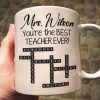 The Best Teacher Scrabble Name Affirmation - Personalized Mug The Best Teacher Scrabble Name Affirmation - Personalized Mug