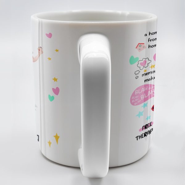 The Bestie Mug With Two Girls Design - Personalized Custom Coffee Mug - BST149_MG