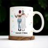 The Bestie Mug With Two Girls Design - Personalized Custom Coffee Mug - BST149_MG