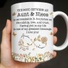 The Bond Between an Aunt & Niece, Butterflies and Flowers - Personalized Custom Coffee Mug - NCE039_MG The Bond Between an Aunt & Niece, Butterflies and Flowers - Personalized Custom Coffee Mug - NCE039_MG