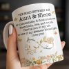 The Bond Between an Aunt & Niece, Butterflies and Flowers - Personalized Custom Coffee Mug - NCE039_MG The Bond Between an Aunt & Niece, Butterflies and Flowers - Personalized Custom Coffee Mug - NCE039_MG