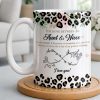 The Bond Between An Aunt & Niece, Leopard Print And Hearts - Personalized Custom Coffee Mug - NCE014_MG The Bond Between An Aunt & Niece, Leopard Print And Hearts - Personalized Custom Coffee Mug - NCE014_MG