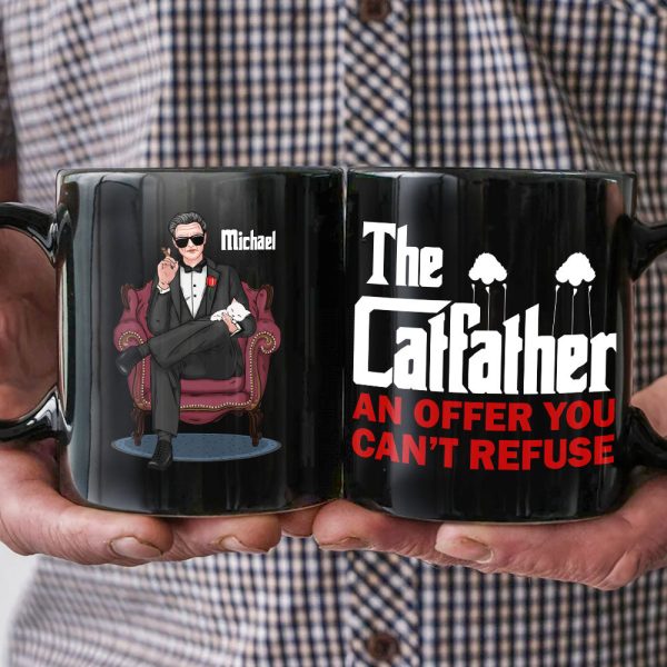 The Cat Father An Offer You Can't Refuse Personalized Coffee Mug 03QHPO270523HA The Cat Father An Offer You Can't Refuse Personalized Coffee Mug 03QHPO270523HA