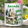 The Caterpillar Who Are You Vintage Personalized Mug, Alice's Adventures in Wonderland with Custom Name The Caterpillar Who Are You Vintage Personalized Mug, Alice's Adventures in Wonderland with Custom Name