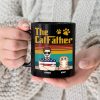The Dog Father - Gift For Dog Dad, Dog Lovers - Personalized Black Mug The Dog Father - Gift For Dog Dad, Dog Lovers - Personalized Black Mug