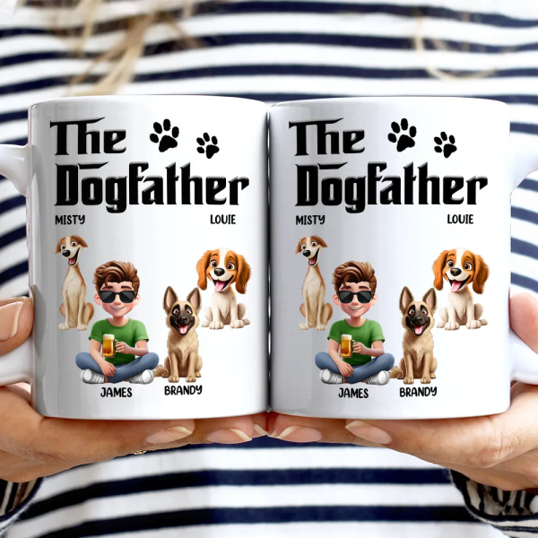 The Dogfather 3D Pet Lover - Personalized Mug